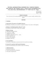 Myddle  Broughton Agenda May 2025